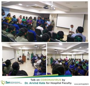 COVID-19, a safety awareness talk was held for all Hospital Faculty by Dr. Arvind Kate #Coronavirus#Informationtalk